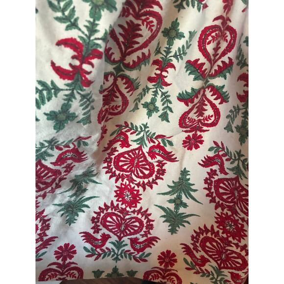 Vintage Kay Sorenson Original Folk Art Skirt – Estate Piece – Red & Green Floral - Picture 3 of 8
